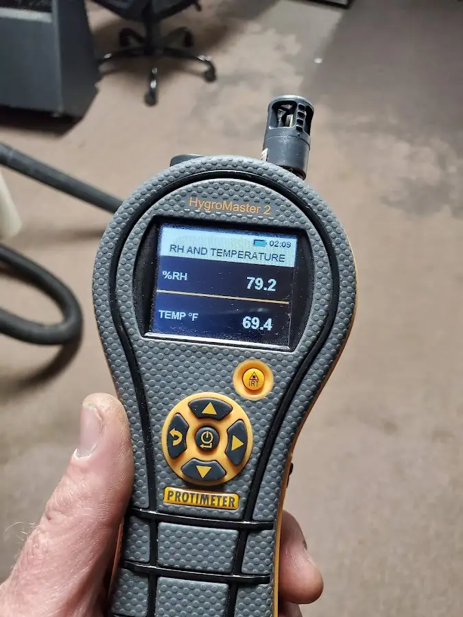 Moisture meter humidity assessment for Mold Remediation & Removal in Goose Creek